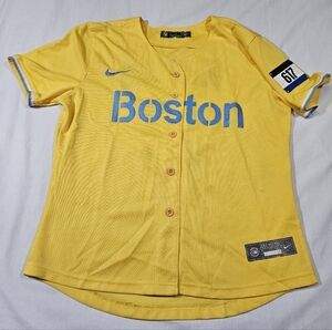 Boston Red Sox Xander Bogaerts City Connect Jersey Yellow Large